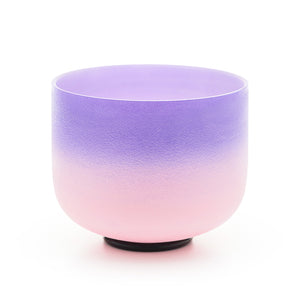 7-12 Inch Pastel Gradient Set of 7 Crystal Singing Bowls + FREE Carrying Case, Mallet and O-ring