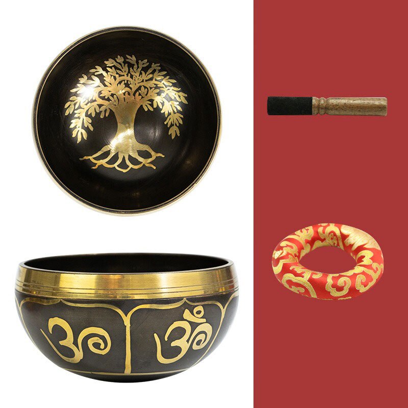 Handmade Bronze Tibetan Singing Bowl + FREE Mallet and O-ring