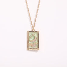 Load image into Gallery viewer, Antiqued Enamel Tarot Necklace