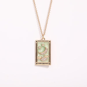 Antiqued Enamel Tarot Necklace