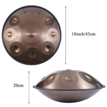 Load image into Gallery viewer, 18 Inch, 9 tone, G minor 432hz/440hz Handpan + FREE Carrying Bag