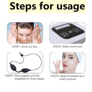 7 Color PDT LED Photon Heating Therapy, Face Body Mask Machine
