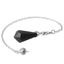 Load image into Gallery viewer, Natural Crystal Single-Point Hexagonal Pyramid Pendulum
