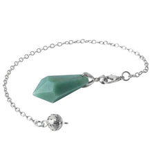 Load image into Gallery viewer, Natural Crystal Single-Point Hexagonal Pyramid Pendulum