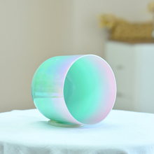 Load image into Gallery viewer, 1pc 6 Inch Dream Color Alchemy Clear Quartz Chakra Crystal Singing Bowl + FREE 2 Mallets and O-ring