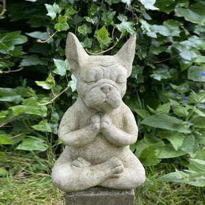 French Bulldog Meditating Figurine Statue