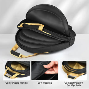 Black Cymbal and Gong Backpack Dividers, Stick Holders & Organizer Pockets