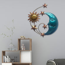 Load image into Gallery viewer, Indoor Sun Moon Metal Wall Decor
