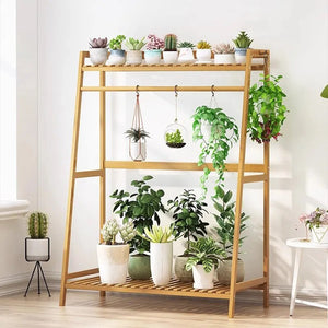 Bamboo Multi-layered Instrument Display Shelf