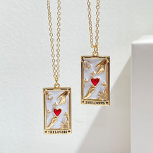 Load image into Gallery viewer, Antiqued Enamel Tarot Necklace