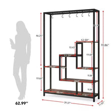 Load image into Gallery viewer, 5 Tier Brown Multi-layered Instrument Display Shelf