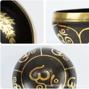 Handmade Bronze Tibetan Singing Bowl + FREE Mallet and O-ring