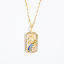 Load image into Gallery viewer, Zodiac Sign Birthstone Necklace