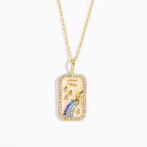 Zodiac Sign Birthstone Necklace
