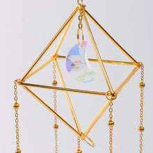 Load image into Gallery viewer, Crystal Moon and Stars Sun Catcher