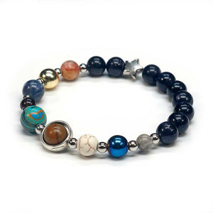 Natural Stone Solar System Bracelet