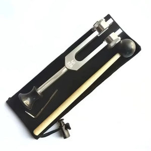1pc 256/432/384/528Hz Weighted Tuning Fork with Base + FREE Mallet and Pouch