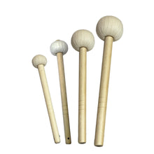 Load image into Gallery viewer, Four Pieces Gong Mallet Set with Wooden Handle