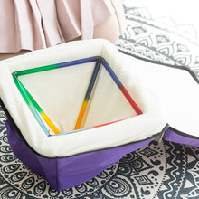 Load image into Gallery viewer, 7-10 Inch Rainbow Colors Quartz Crystal Singing Pyramid