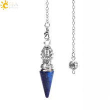 Load image into Gallery viewer, Natural Crystal Round Cone Pendant Pendulum