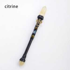 Natural Crystal Point Scepter Wand
