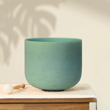 Load image into Gallery viewer, 8 Inch Emerald Gemstone Fusion Crystal Singing Bowl + FREE Mallet and O-ring