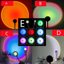 Load image into Gallery viewer, LED USB Sunset Lamp Projector