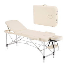 Load image into Gallery viewer, 84 inch Portable Massage Table – Adjustable 3-Fold Spa Bed