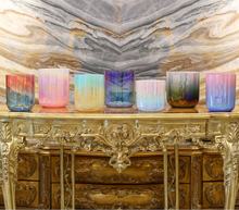 Load image into Gallery viewer, 7 Dazzling Gradient Alchemy Crystal Singing Bowl Set + 2 FREE Carrying Cases