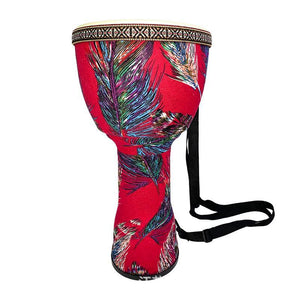 6/8 Inch Colorful Cloth Art African Djembe Drum
