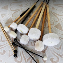 Load image into Gallery viewer, Felt Mallet with Wooden Handle for Gongs &amp; Singing Bowls