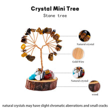Load image into Gallery viewer, 12pcs Small Natural Crystal Tree Of Life Wood Base Set