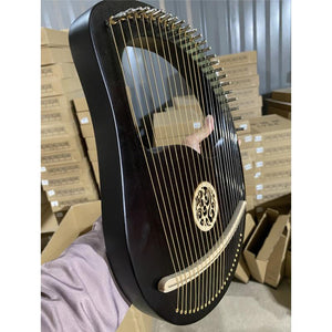 24 String Black Harp Lyre