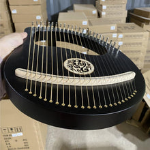 Load image into Gallery viewer, 24 String Black Harp Lyre