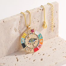 Load image into Gallery viewer, Multi-element Evil Eye Necklace