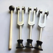Load image into Gallery viewer, 1pc 256/432/384/528Hz Weighted Tuning Fork with Base + FREE Mallet and Pouch