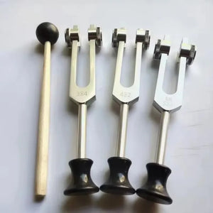 1pc 256/432/384/528Hz Weighted Tuning Fork with Base + FREE Mallet and Pouch