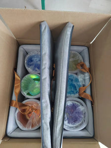 432 Hz 7pcs Chakra Crystal Clear Singing Bowl Set + FREE Carrying Case