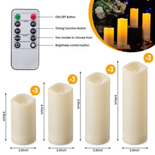 Load image into Gallery viewer, 12Pcs/Set Flickering Flameless Candles, Waterproof LED with Remote