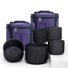 Load image into Gallery viewer, 6-12inch, 7 Solid Pink Crystal Singing Bowls Set + 2 FREE Carrying Cases