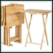 Load image into Gallery viewer, Portable Treatment Side Table (Set of 4 with Storage Rack)