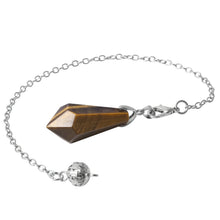 Load image into Gallery viewer, Natural Crystal Single-Point Hexagonal Pyramid Pendulum