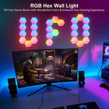 Load image into Gallery viewer, RGB Bluetooth LED Hexagon Light