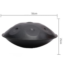 Load image into Gallery viewer, 22 Inch 440HZ 9/10/12 Tone, D Minor Hand Painted Steel Tongue Drum + FREE Carrying Bag