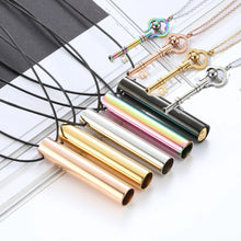 Load image into Gallery viewer, Stainless Steel Mindful Breathing Meditation Necklace