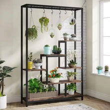 Load image into Gallery viewer, 5 Tier Brown Multi-layered Instrument Display Shelf
