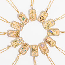 Load image into Gallery viewer, Zodiac Sign Birthstone Necklace