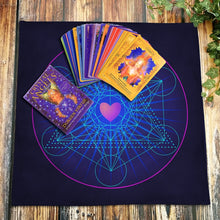 Load image into Gallery viewer, Rubik&#39;s Cube Oracle/ Crystal Grid Altar Cloth