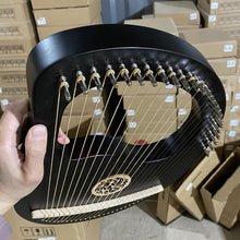 Load image into Gallery viewer, 24 String Black Harp Lyre