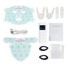Load image into Gallery viewer, 8 Color Silicone LED Face &amp; Neck Mask Set — Photon Light Therapy for Skin Rejuvenation, Acne &amp; Anti-Aging
